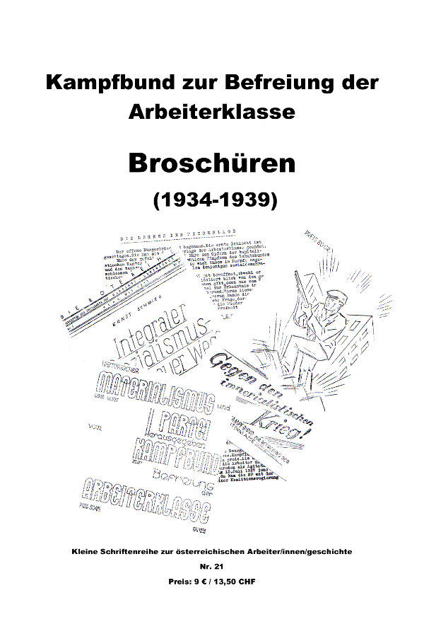 Kampfbund zur Befreiung der Arbeiterklasse  Broschüren (1934-1939)